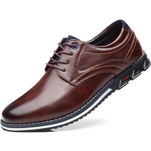 Men’s Dress Shoes Casual Business Oxford Derby Orthopedic Leather Comfort 13